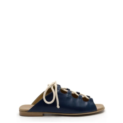 Noah Damen vegan Sandale Virginia Nappa - Blau