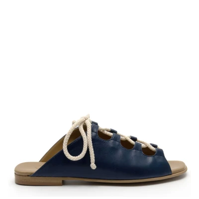 Noah Damen vegan Sandale Virginia Nappa - Blau