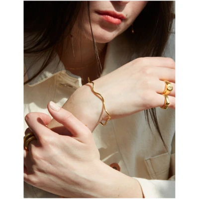 Nouare Jewelry Damen vegan Armband Godavari Recyceltes Silber