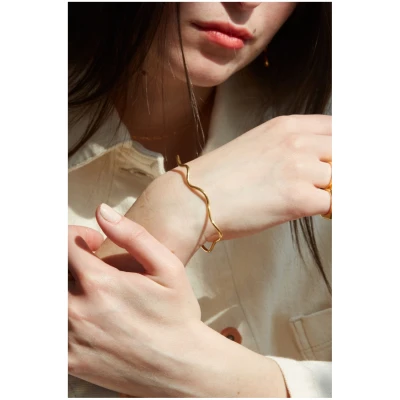 Nouare Jewelry Damen vegan Armband Godavari Recyceltes Silber