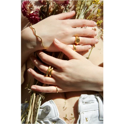 Nouare Jewelry Damen vegan Armband Godavari Vergoldet