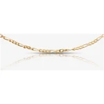 Nouare Jewelry Damen vegan Choker Halskette Figaro Vergoldet