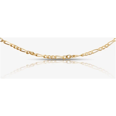 Nouare Jewelry Damen vegan Choker Halskette Figaro Vergoldet