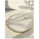 Nouare Jewelry Damen vegan Choker Halskette Vergoldet