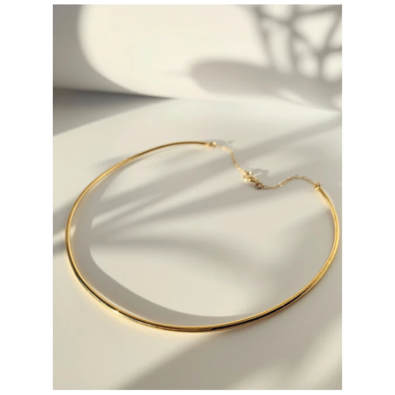 Nouare Jewelry Damen vegan Choker Halskette Vergoldet