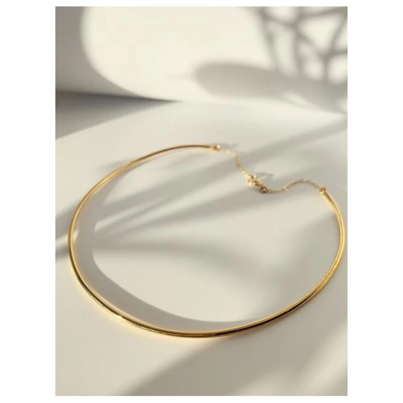 Nouare Jewelry Damen vegan Choker Halskette Vergoldet