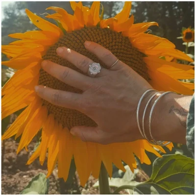 Nouare Jewelry Damen vegan Drei Armreife Recyceltes Silber