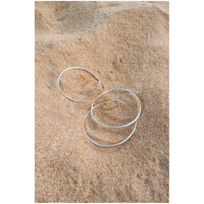 Nouare Jewelry Damen vegan Drei Armreife Recyceltes Silber