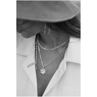 Nouare Jewelry Damen vegan Halskette Figaro Large Vergoldet