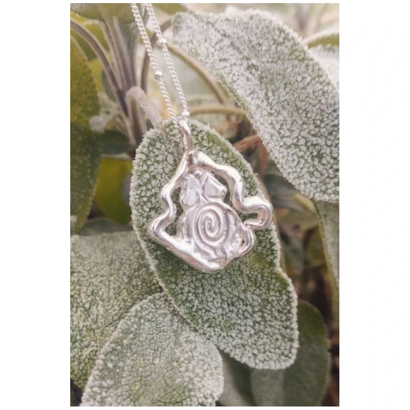 Nouare Jewelry Damen vegan Halskette Goddess Dream Recyceltes Silber