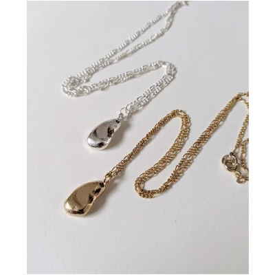 Nouare Jewelry Damen vegan Halskette Java Drop Recyceltes Silber