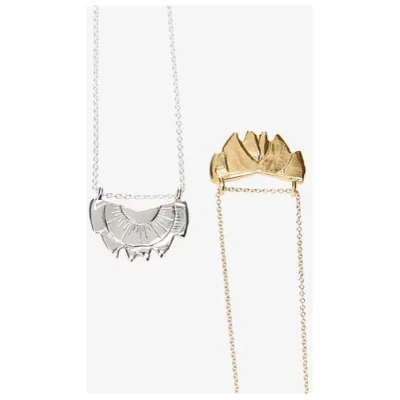 Nouare Jewelry Damen vegan Halskette Lotus Recyceltes Silber