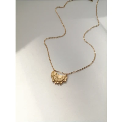 Nouare Jewelry Damen vegan Halskette Lotus Vergoldet