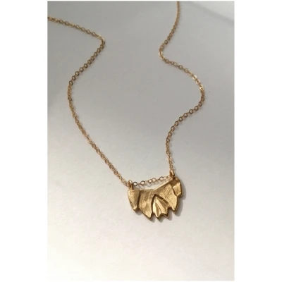 Nouare Jewelry Damen vegan Halskette Lotus Vergoldet