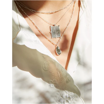 Nouare Jewelry Damen vegan Halskette Padma Recyceltes Silber