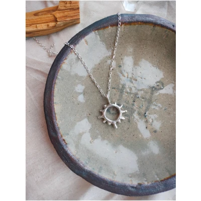 Nouare Jewelry Damen vegan Halskette Ray Recyceltes Silber