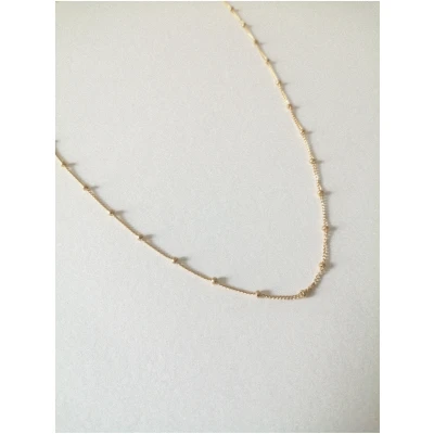 Nouare Jewelry Damen vegan Kugel Halskette Choker Gold