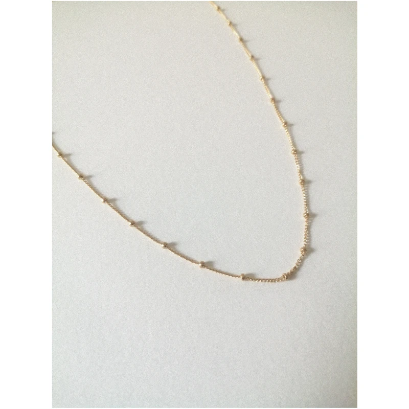 Nouare Jewelry Damen vegan Kugel Halskette Choker Gold