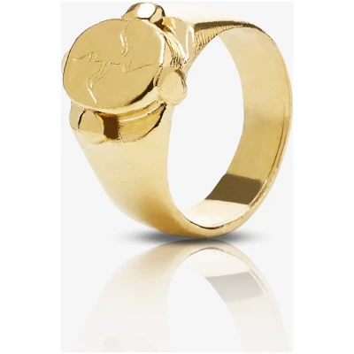 Nouare Jewelry Damen vegan Ring Padma 1 Vergoldet