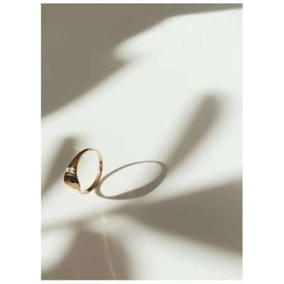 Nouare Jewelry Damen vegan Ring Recycelt Vergoldet