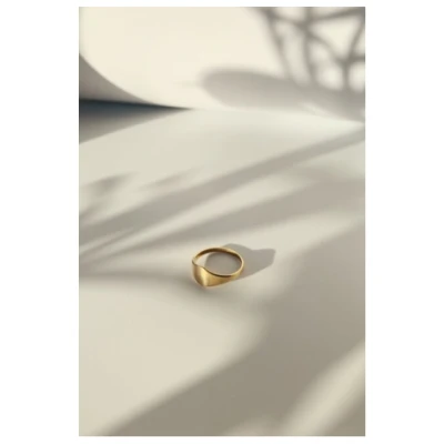 Nouare Jewelry Damen vegan Ring Recycelt Vergoldet
