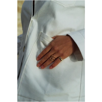 Nouare Jewelry Damen vegan Ring Senses Goldplattiert