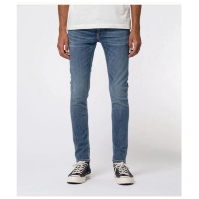 Nudie Jeans Bio-Denim Skinny Lin Dark Blue Navy