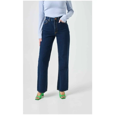 Nudie Jeans Damen vegan Jeans Clean Eileen Indigo Dipped Blau