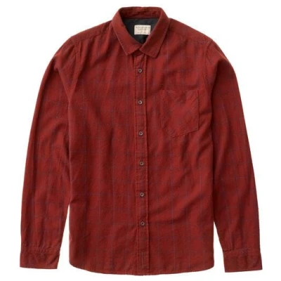 Nudie Jeans Henry Flannel Check rot