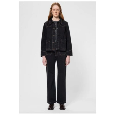 Nudie Jeans Kelly Western Denim Jacket Black - aus Bio-Baumwolle