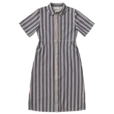 Nudie Jeans Lotten Denim Dress Stripe