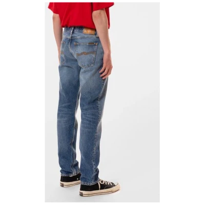 Nudie Jeans Straight Fit Jeans Steady Eddie II - Blue Tornado