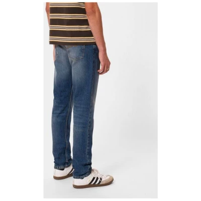 Nudie Jeans Straight Fit Jeans Steady Eddie II - Heavy Rain
