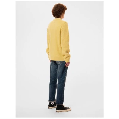 Nudie Jeans Strickpullover - August Rib Wool - aus biologischer Wolle