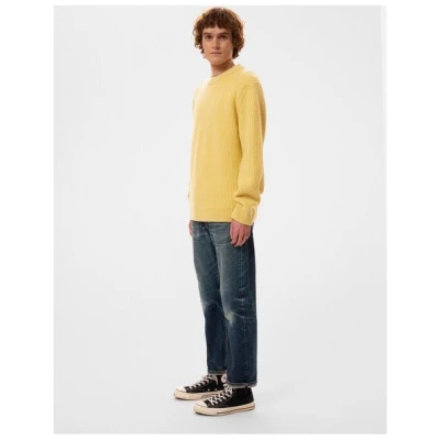 Nudie Jeans Strickpullover - August Rib Wool - aus biologischer Wolle