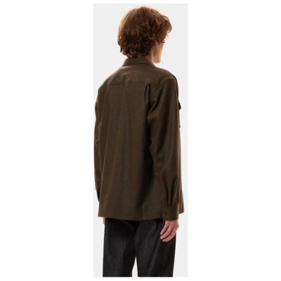 Nudie Jeans Vincent Melange Board Shirt - Green