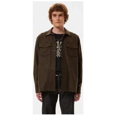 Nudie Jeans Vincent Melange Board Shirt - Green