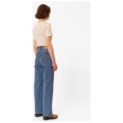Nudie Jeans Wide Leg Jeans Clean Eileen - Casual Blue