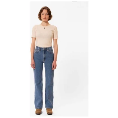 Nudie Jeans Wide Leg Jeans Clean Eileen - Casual Blue