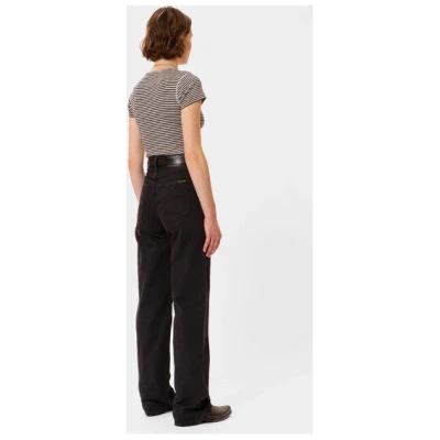 Nudie Jeans Wide Leg Jeans Clean Eileen - Smooth Black