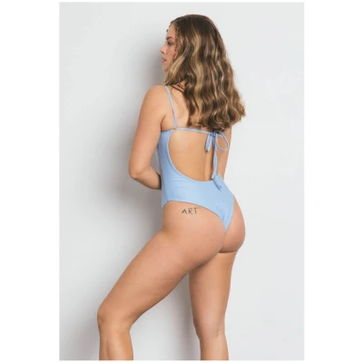 OCEANCHILD Damen vegan Badeanzug Luna Himmelblau