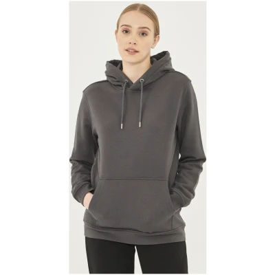 ORGANICATION Damen vegan Hoodie Dunkelgrau