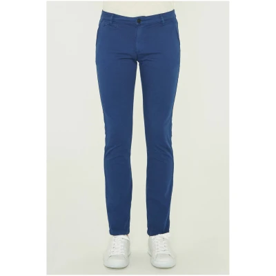 ORGANICATION Herren vegan Chino Aus Bio-Baumwolle Marineblau