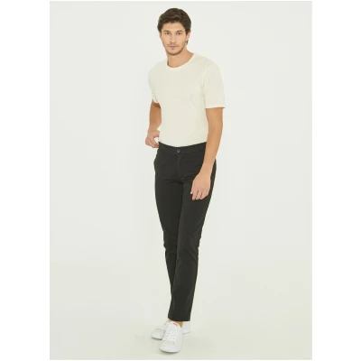 ORGANICATION Herren vegan Chino Aus Bio-Baumwolle Schwarz