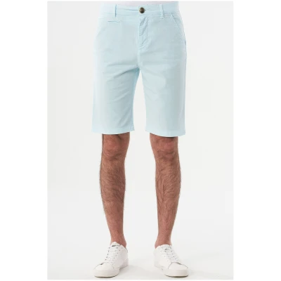 ORGANICATION Herren vegan Chino-Shorts Aus Bio-Baumwolle Hellblau