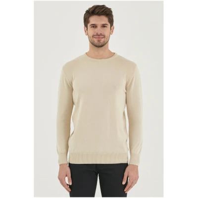 ORGANICATION Herren vegan Pullover Ecru