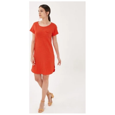 ORGANICATION Jerseykleid aus Bio-Baumwolle mit Leinen