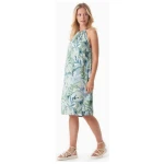 ORGANICATION Neckholder-Kleid aus LENZING ECOVERO mit Blattmuster