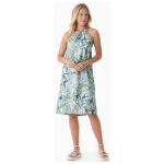 ORGANICATION Neckholder-Kleid aus LENZING ECOVERO mit Blattmuster