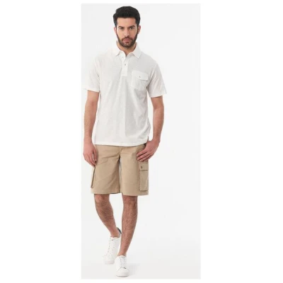 ORGANICATION Poloshirt aus Leinengemisch mit Brusttasche